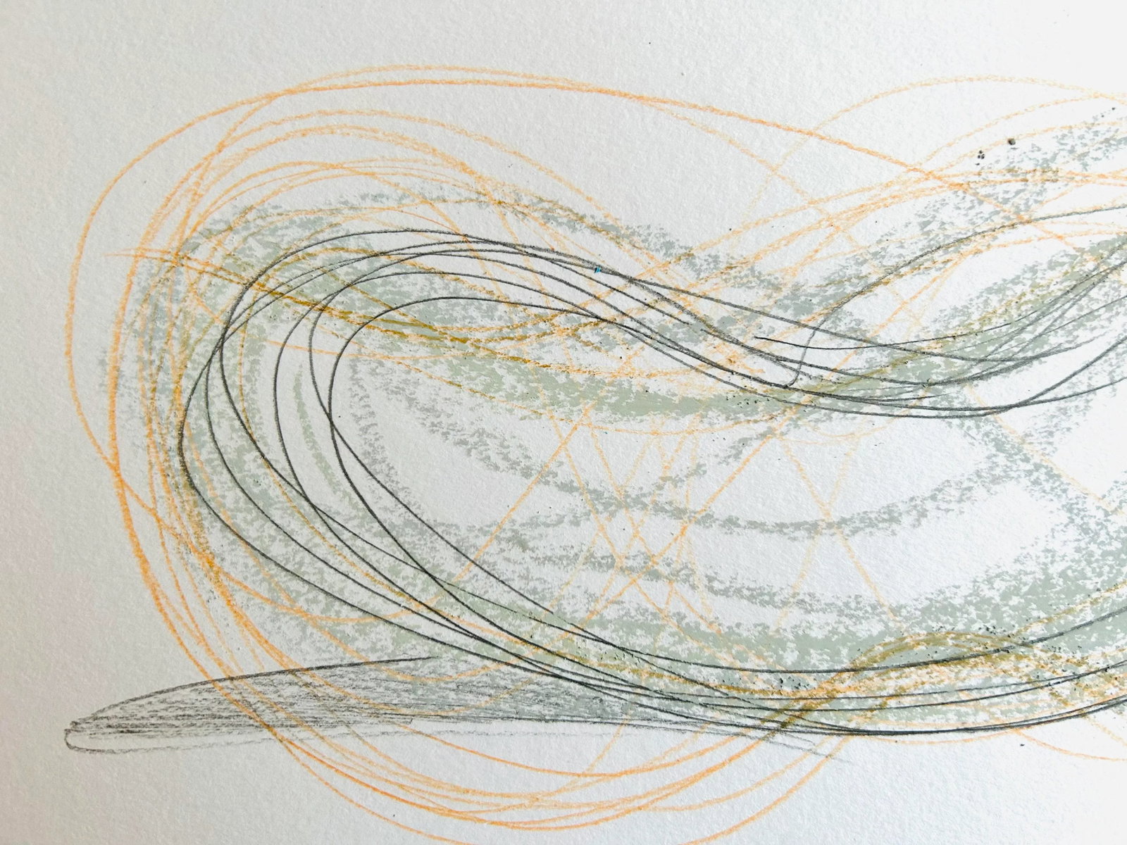 Le Bol Original Drawing by Erik Sulander, on Paper, Signed, Unframed. - 2