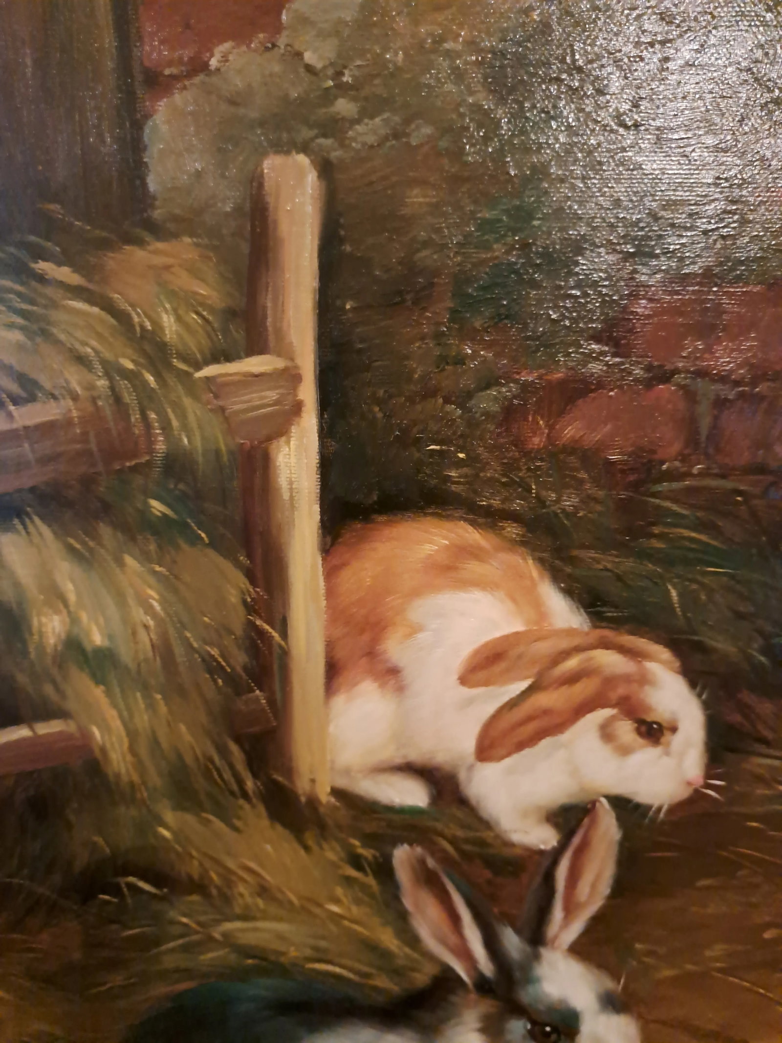 Rabbits at Rest Oil on Canvas by Hegel - 6