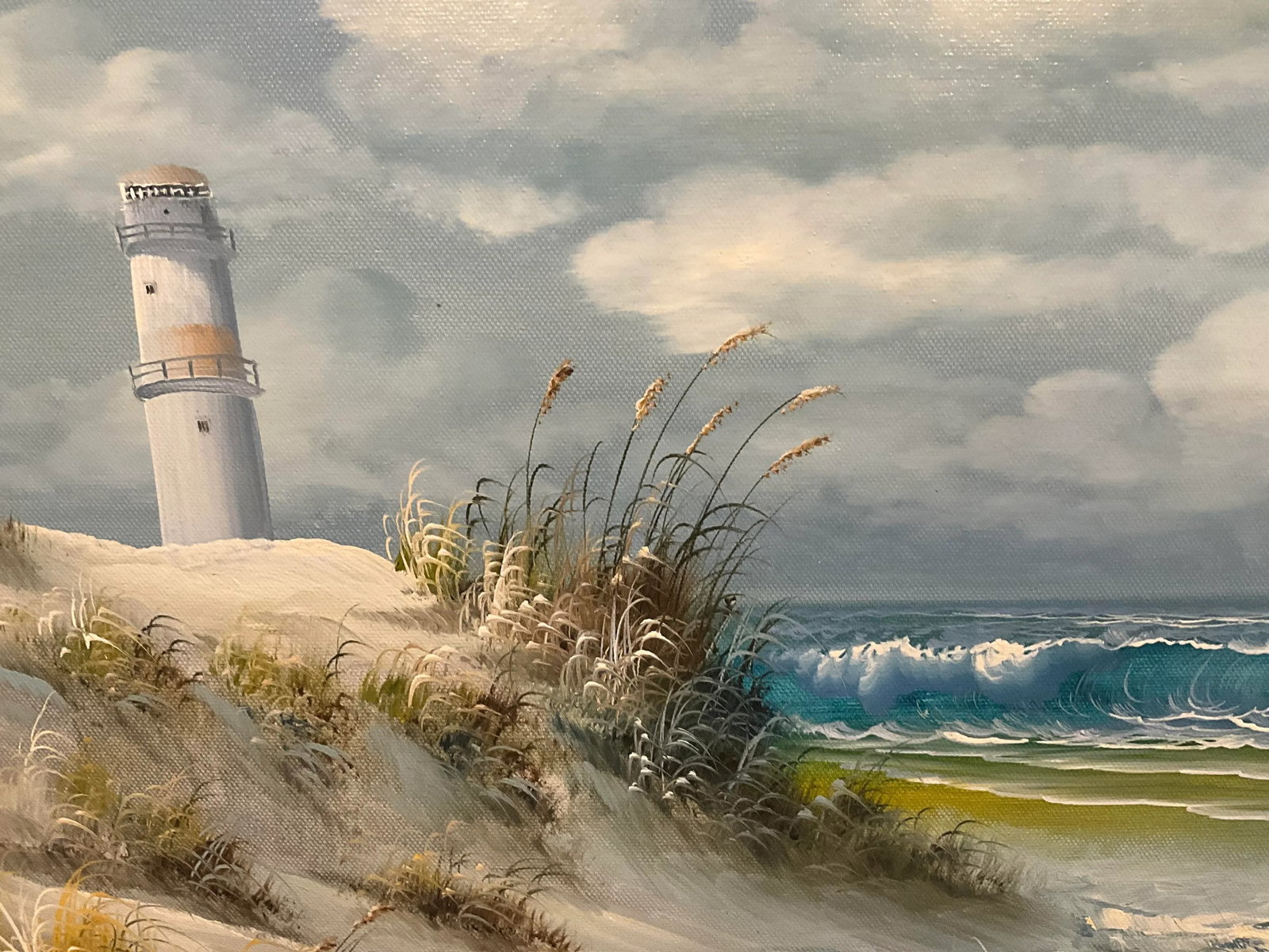 Antonio Tano Seascape Oil Painting Framed - 7