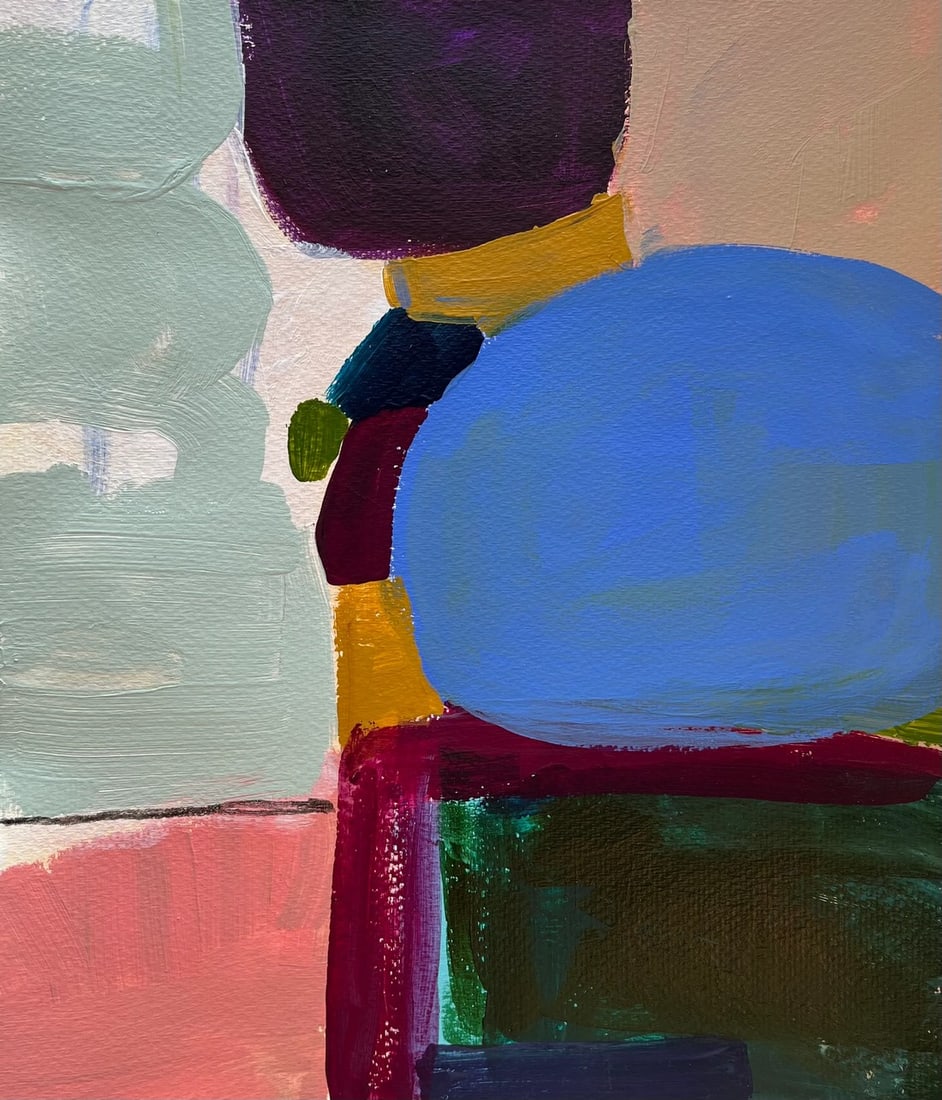 Midnight Hour Contemporary Original Abstract Expressionist Painting: Abstract expressionist style painting on handmade paper Condition: Imperfections: No Imperfections Condition Notes: Perfect Dimensions: Height: 12 in. Width: 10 in. Depth: 0.5 in. Category: Paintings