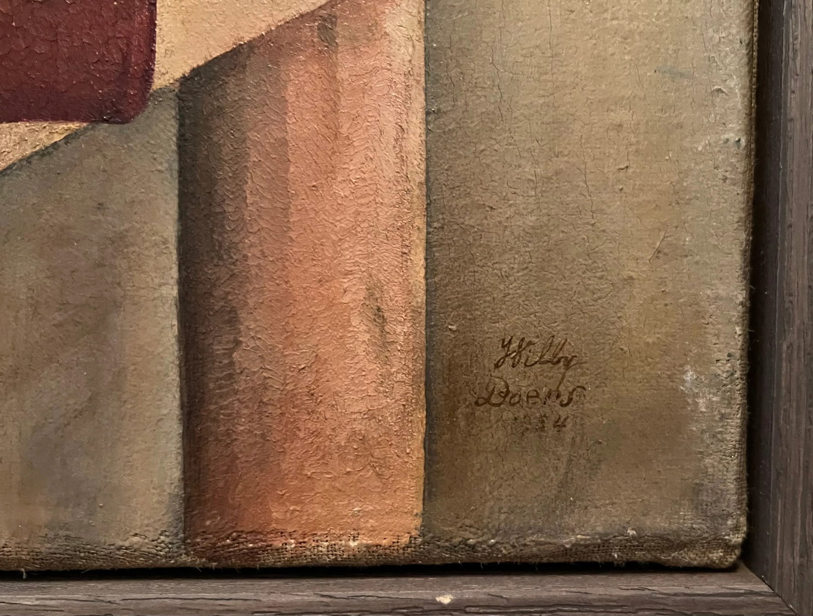 Willy Boers, Antique Oil Still Life, Signed, Dutch, Stedelijk Museum, De Stijl, 1934 - 7