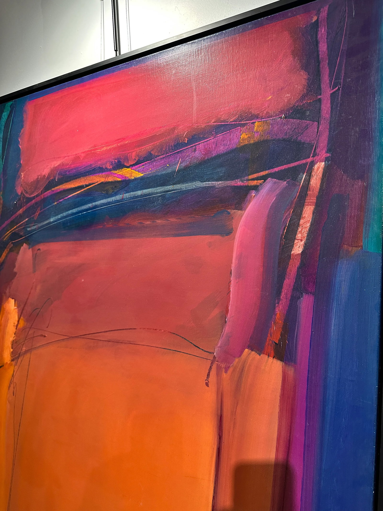 James Byrd Mid 20th C Large Abstract Painting - 4
