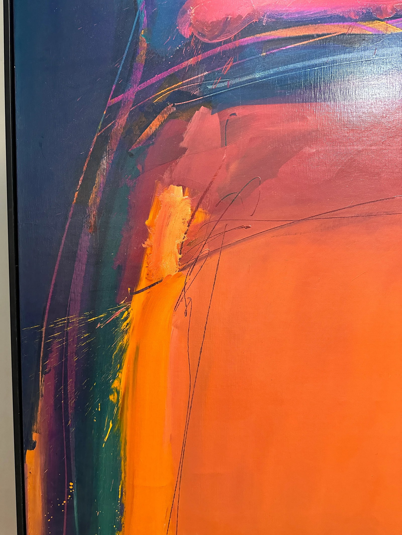 James Byrd Mid 20th C Large Abstract Painting - 5