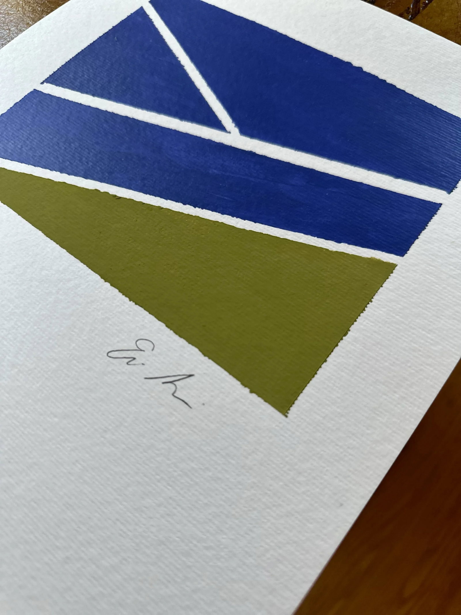 Erin Simon Original Abstract Sport Painting "Court Lines" - 3