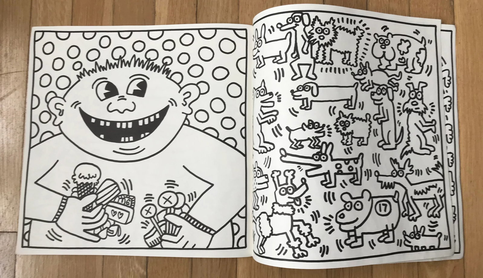 1985 Vintage Keith Haring Coloring Book - 3