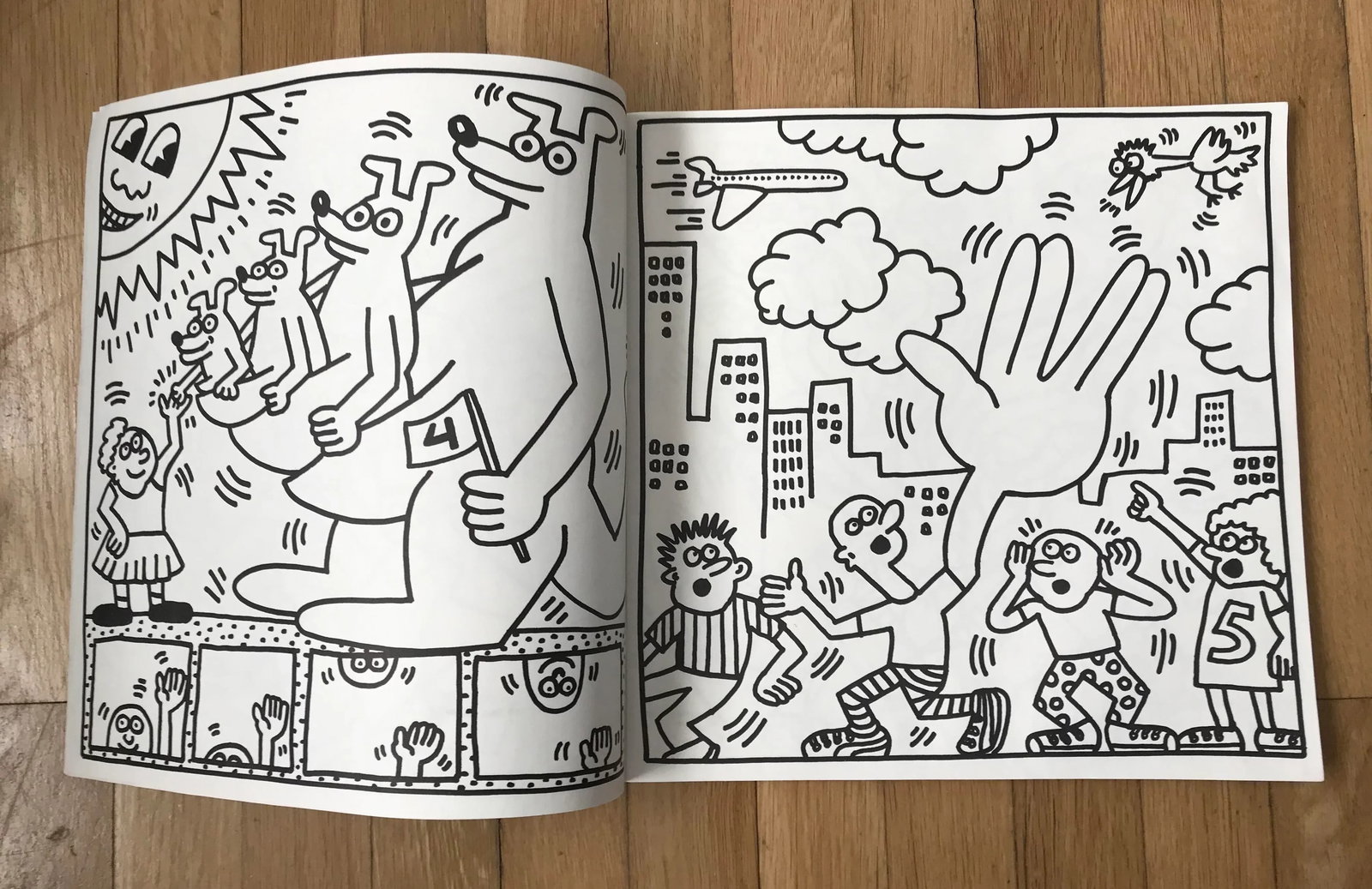1985 Vintage Keith Haring Coloring Book - 5
