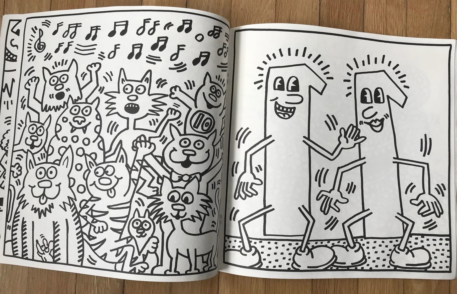 1985 Vintage Keith Haring Coloring Book - 8