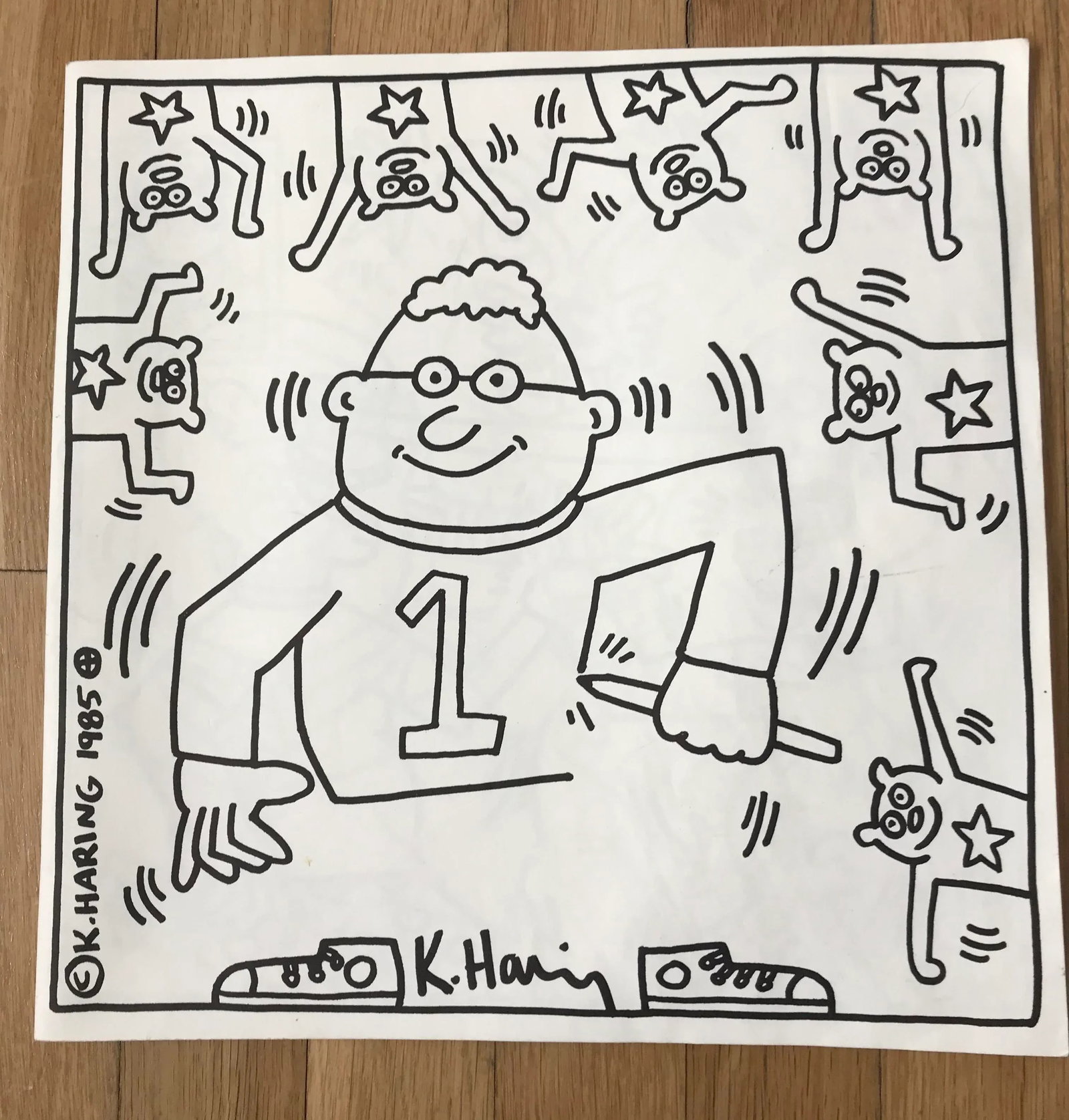 1985 Vintage Keith Haring Coloring Book - 9