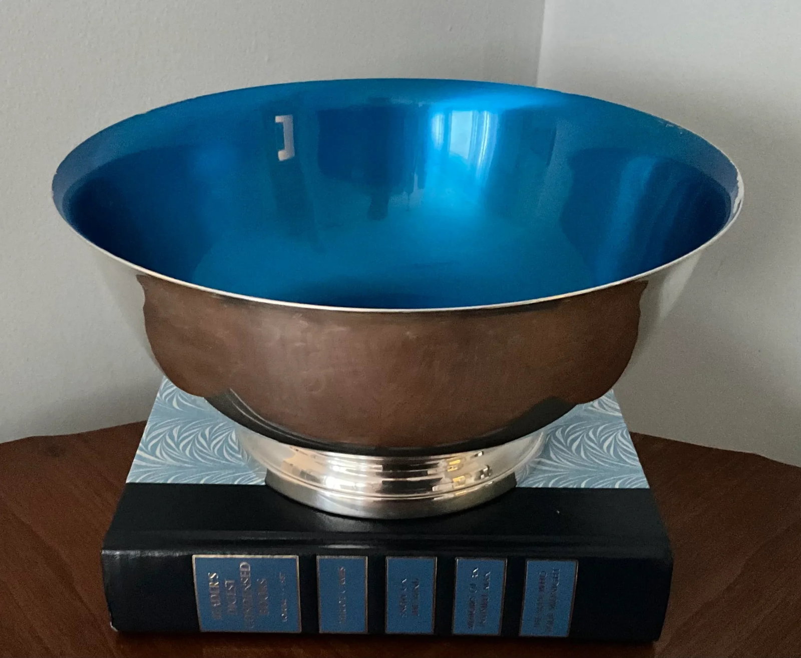 Mid 20th Century Gorham Silver Ep Paul Revere Bowl With Enamel Center - 10