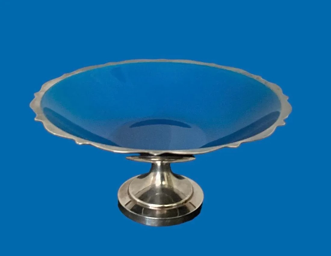Mid 20th Century Wm a Rogers Compote Dish With Enamel Center - 2