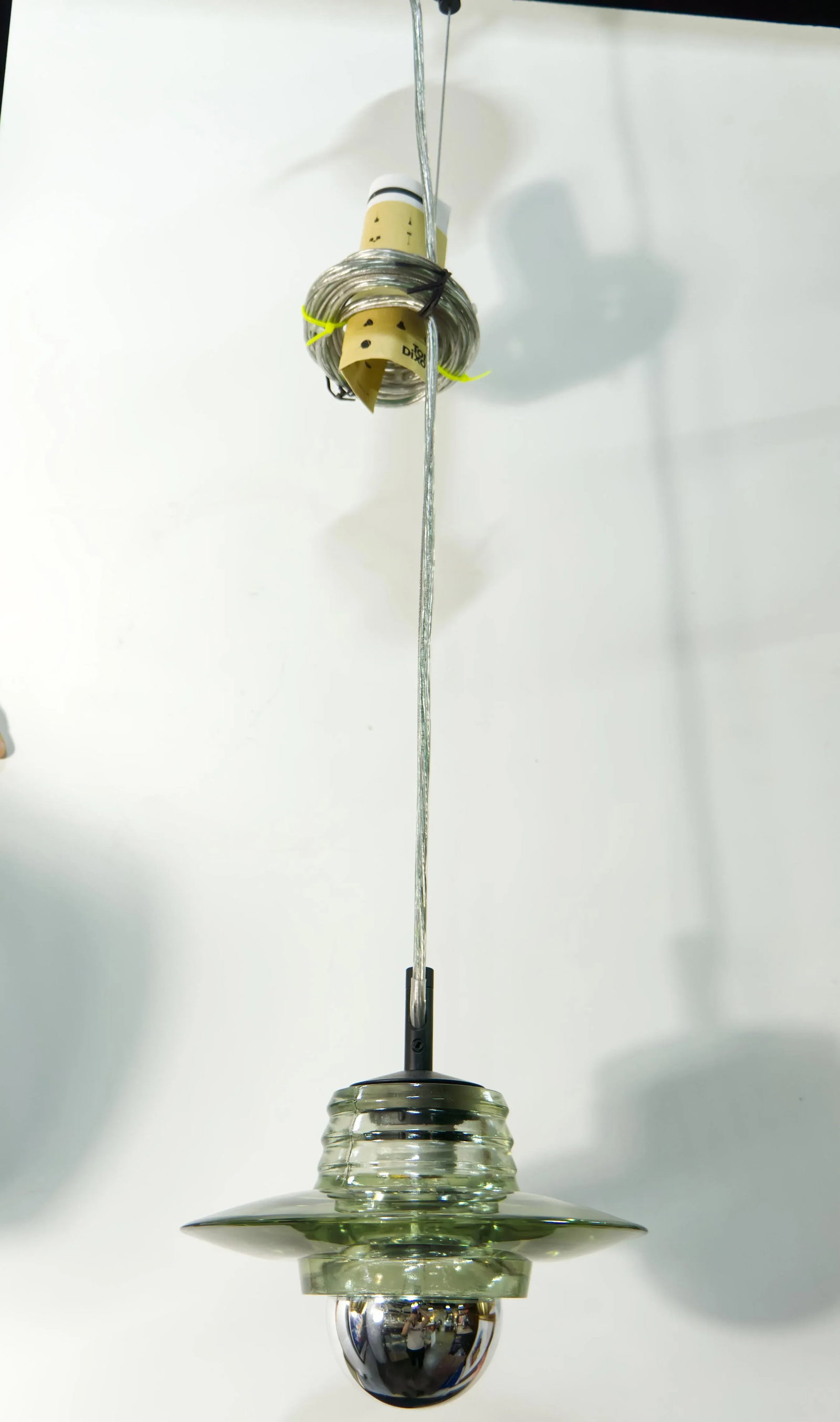 2009 Tom Dixon Lens Cast Glass Pendant Light - 2