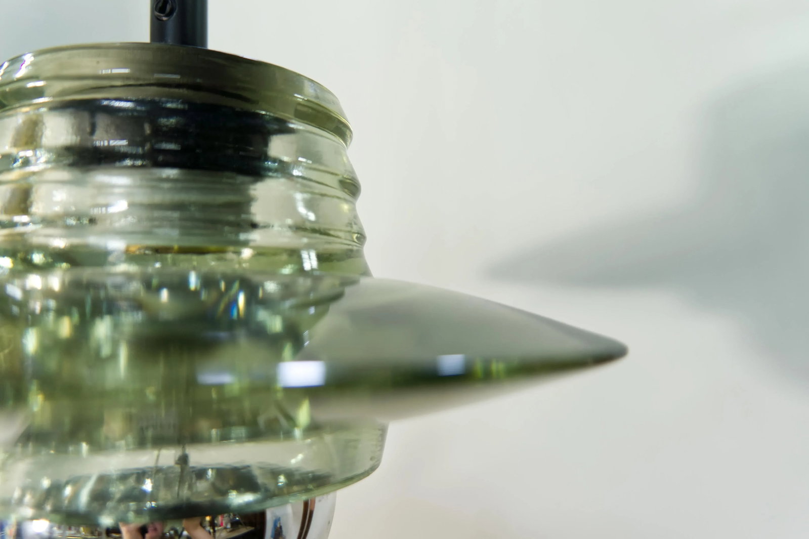 2009 Tom Dixon Lens Cast Glass Pendant Light - 3