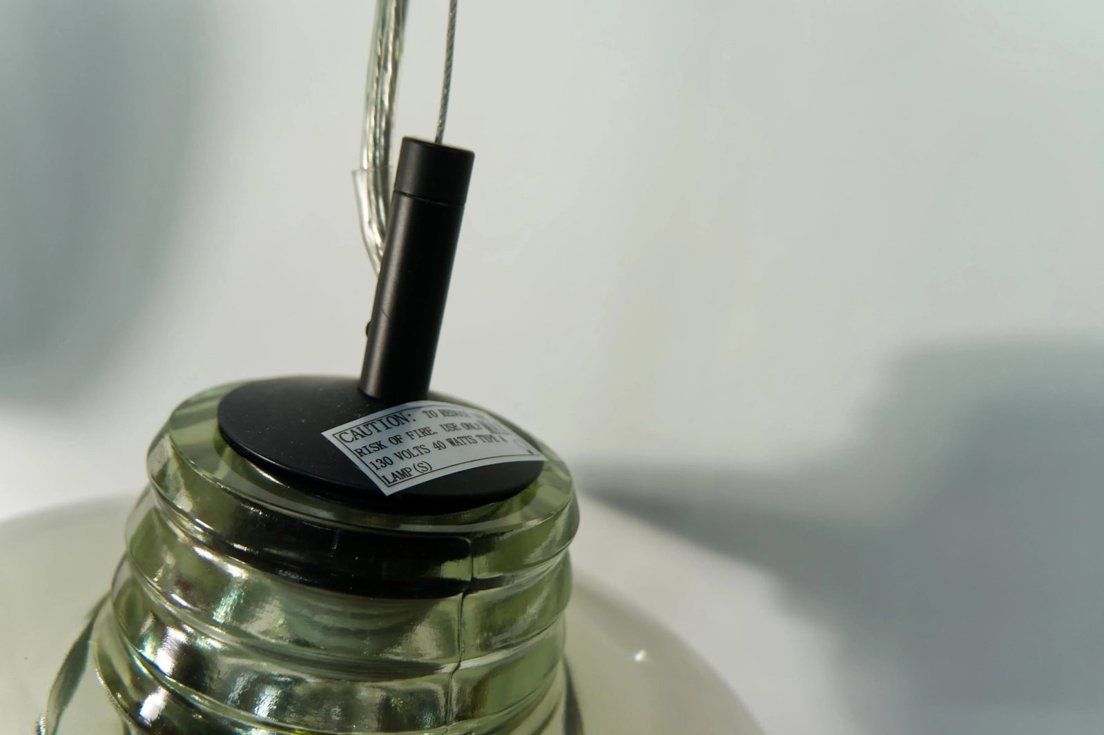 2009 Tom Dixon Lens Cast Glass Pendant Light - 5