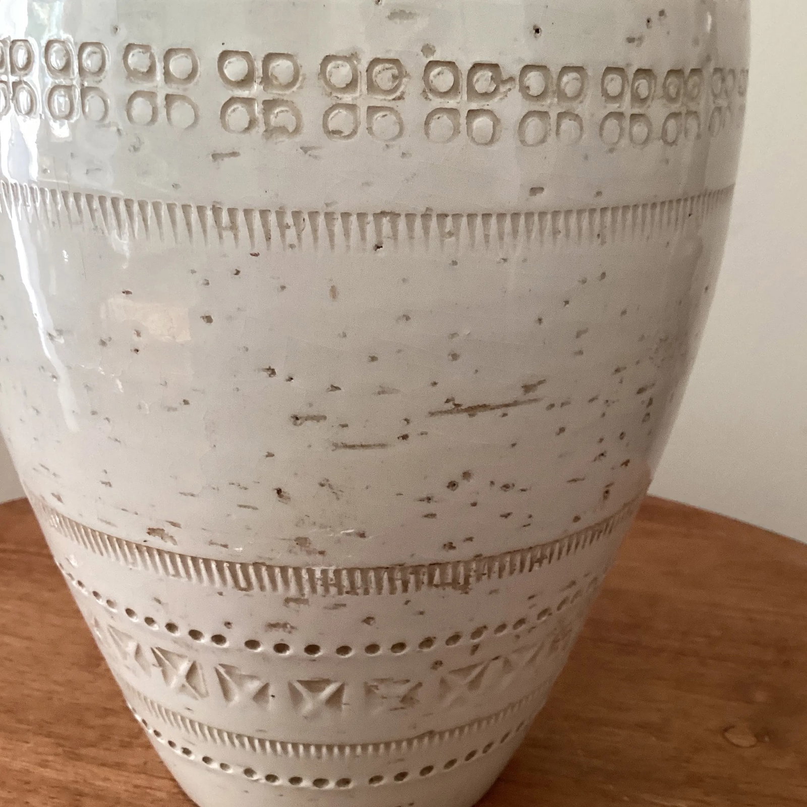 Vintage Mid Century Modern Bitossi Pottery Vase Italy - 4
