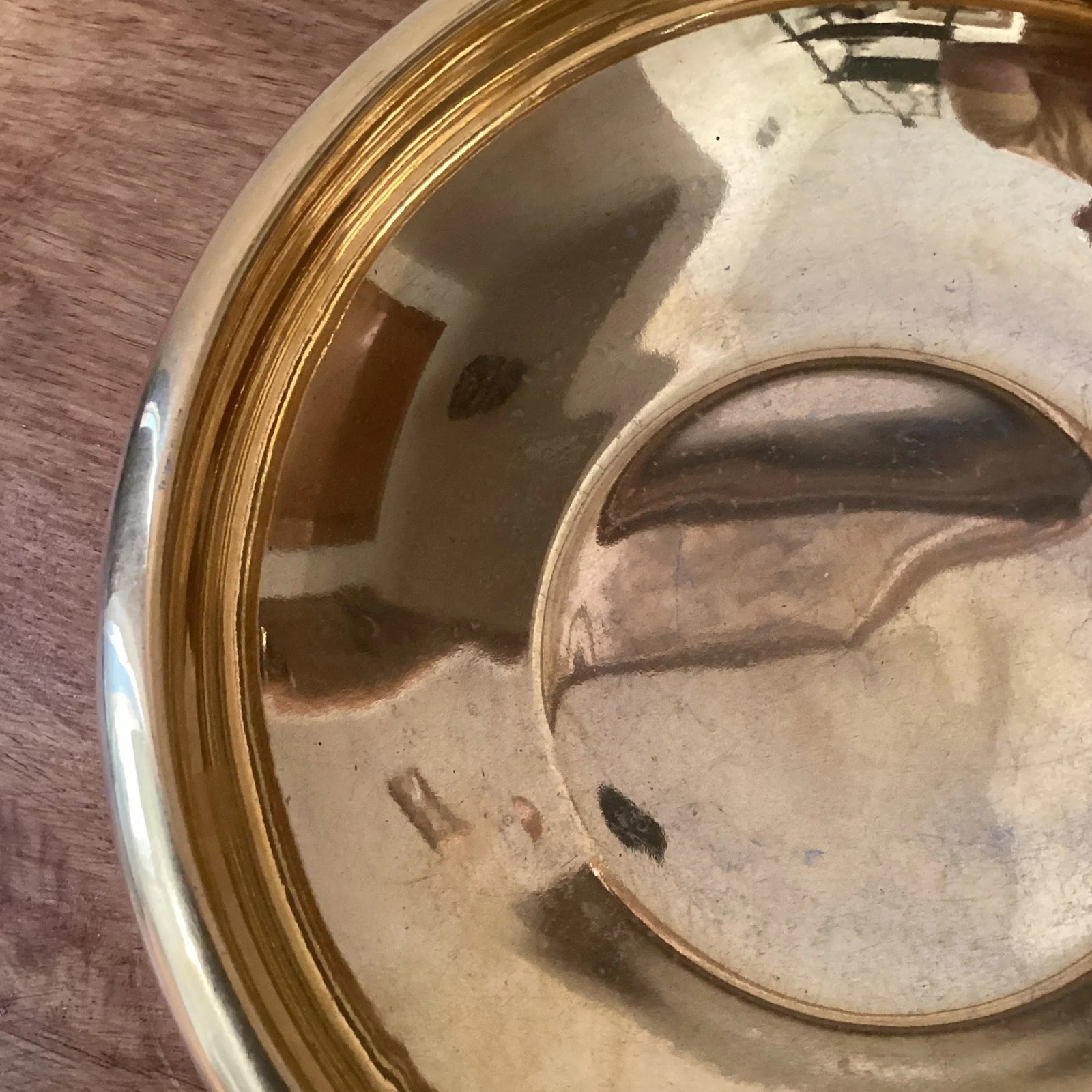 Vintage Gilded With 24k Gold Porcelain Bowl/Centerpiece France - 4