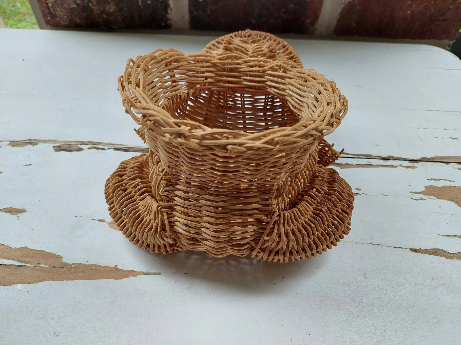 Mid 20th Century Wicker Frog Basket After Mario Lopez Torres - 5