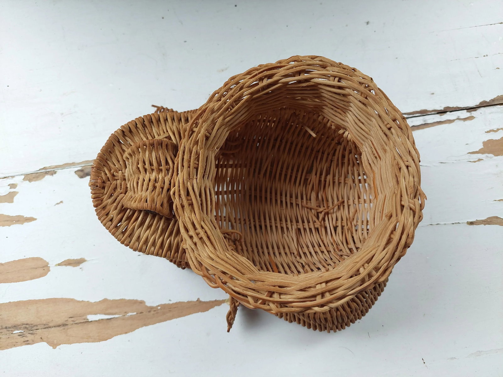 Mid 20th Century Wicker Frog Basket After Mario Lopez Torres - 7