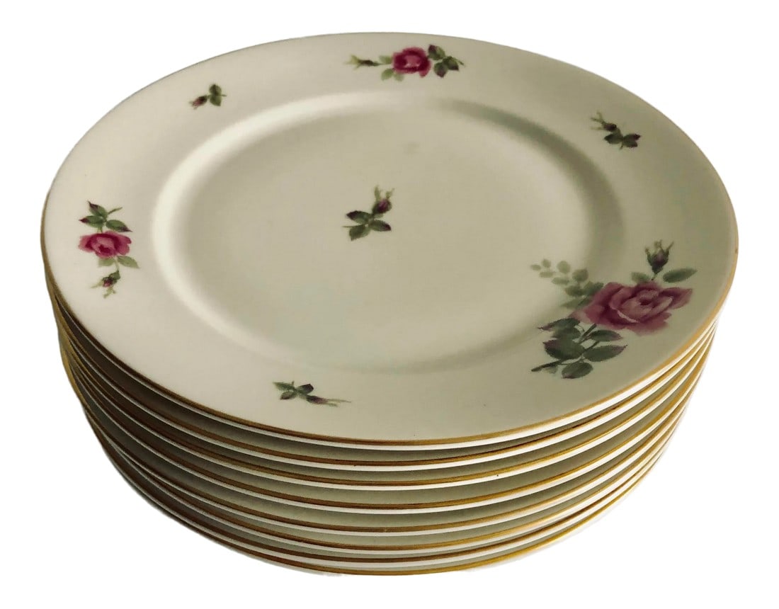 Vintage Floral Rosenthal "Aida" Set of 7 Bread Plates: Vintage floral design set of 7 Bread or dessert Plates 6.25"D Makers mark reads " Rosenthal Aida Germany. Excellent condition. Condition: Alterations: Original Condition Unaltered Imperfections: Some