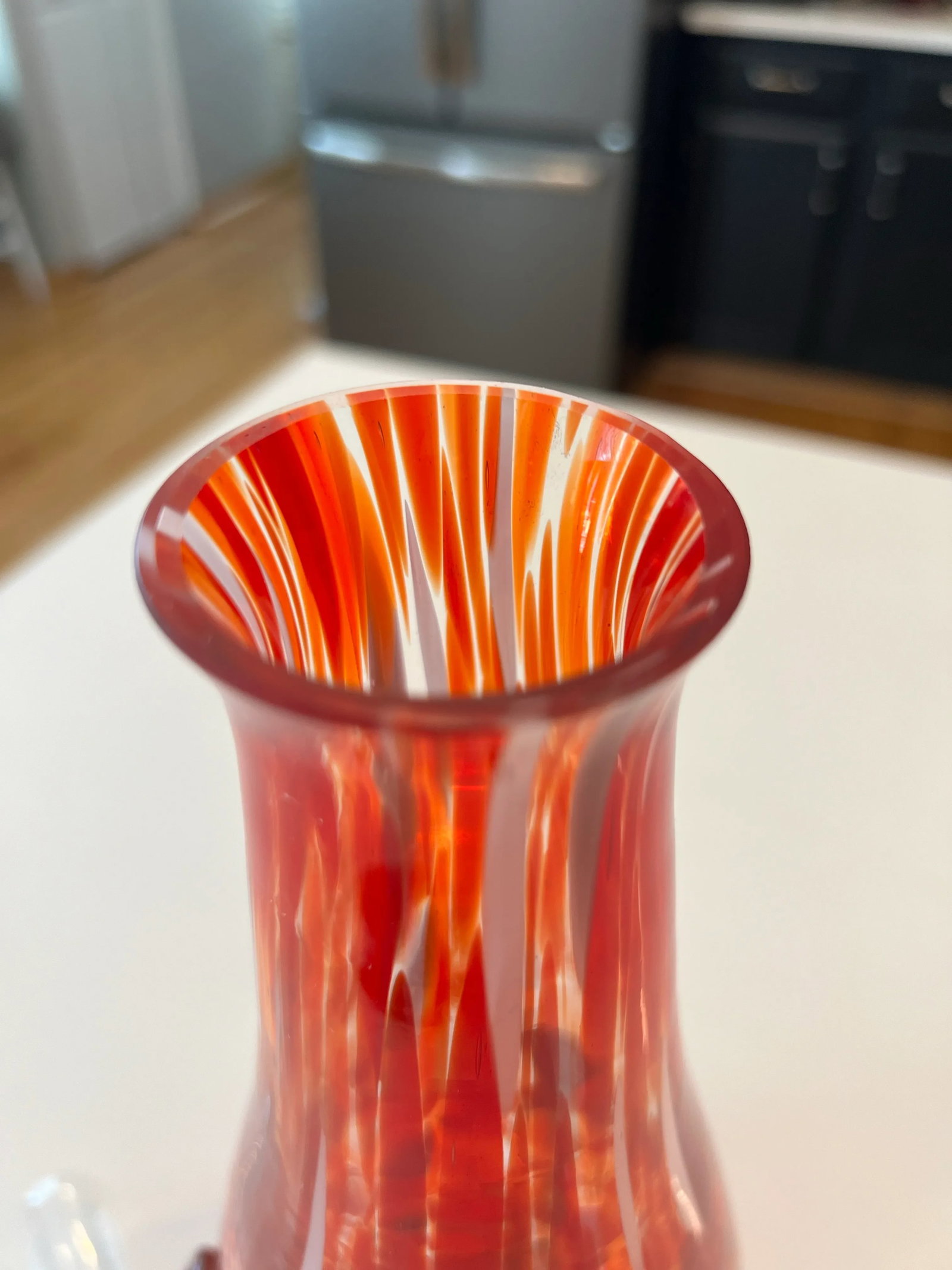 1980s Vaso in Vetro Murano Hand-Blown Glass Bud Vase - 3