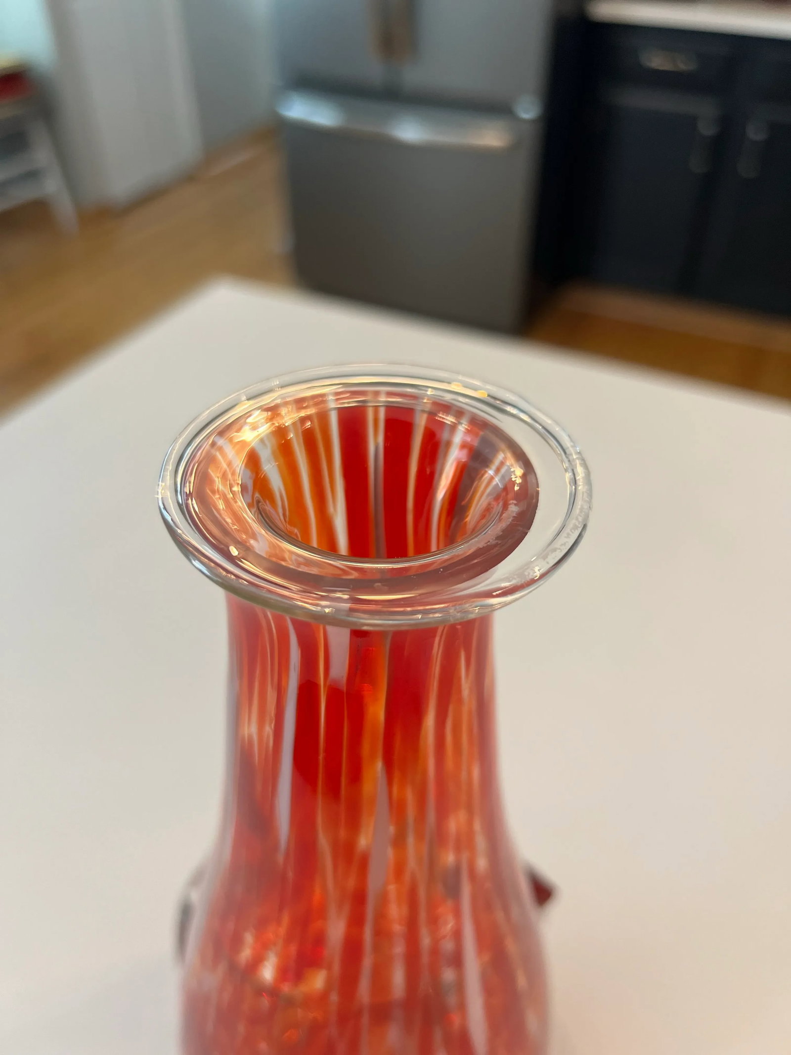 1980s Vaso in Vetro Murano Hand-Blown Glass Bud Vase - 9