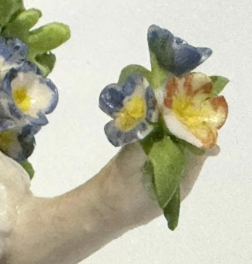 Pair of Late 18th Century Derby Bocage Candlesticks - 9