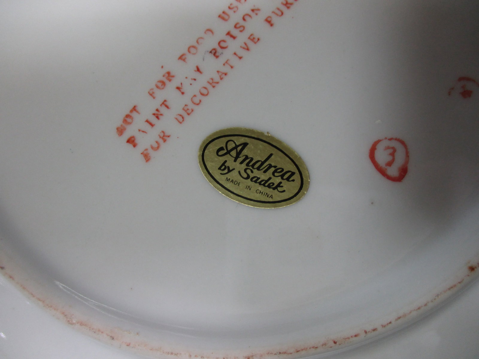 Vintage 1970s Andrea by Sadek Asian Tobacco Leaf Plate - 6