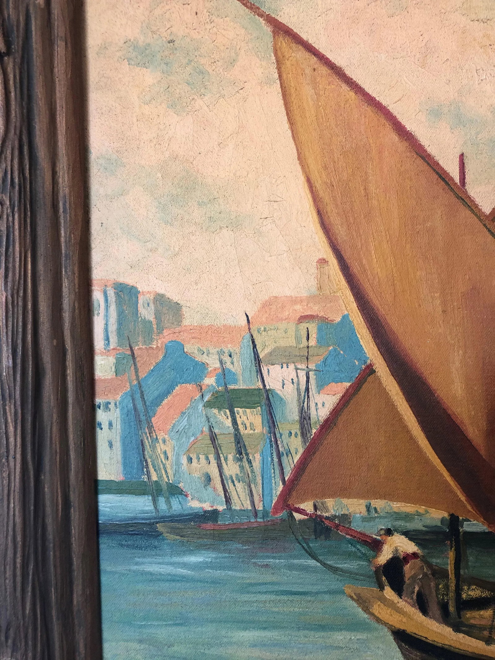 Art Deco Sailing Painting - 6