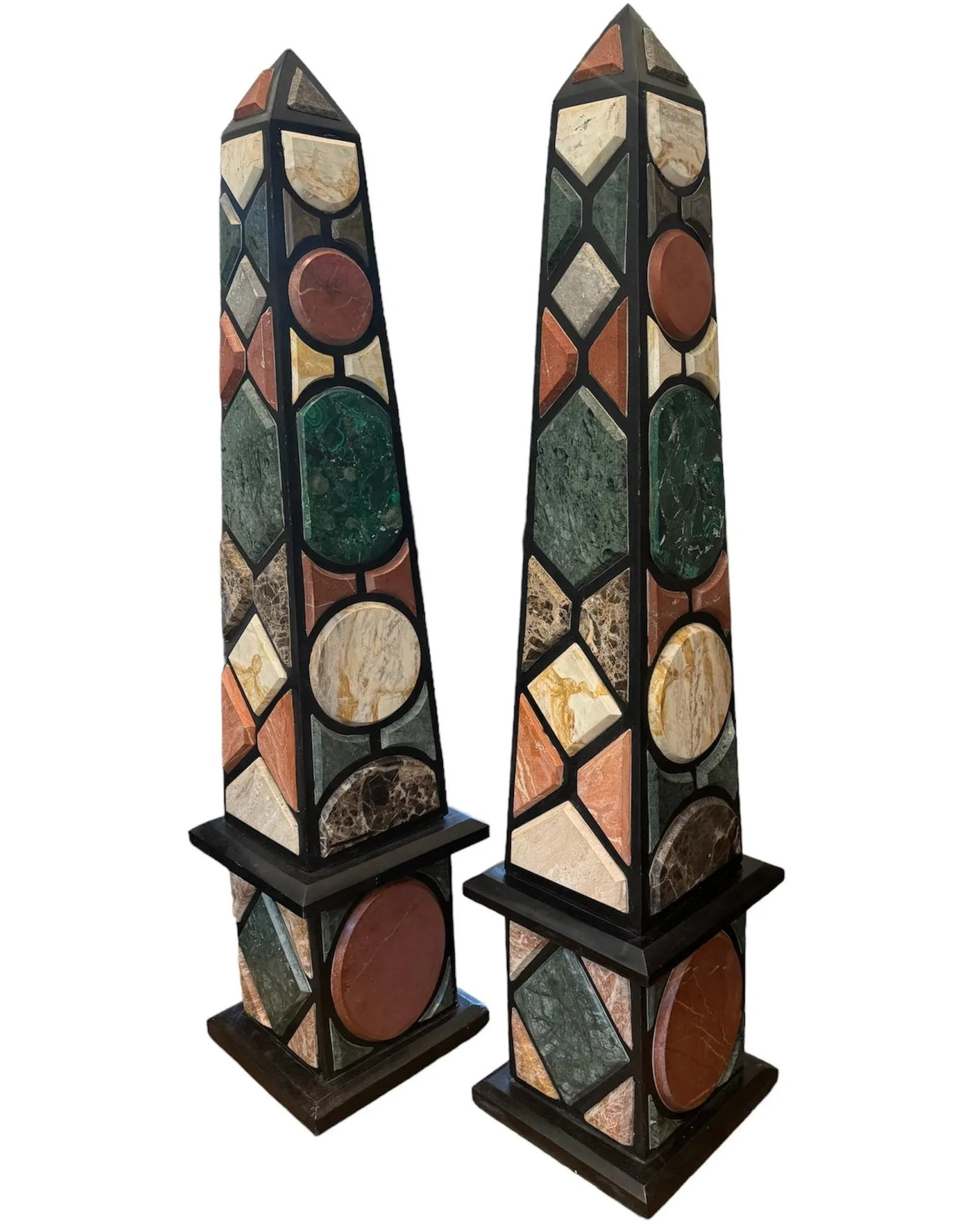 Grand Tour Specimen Marble Obelisks - 7
