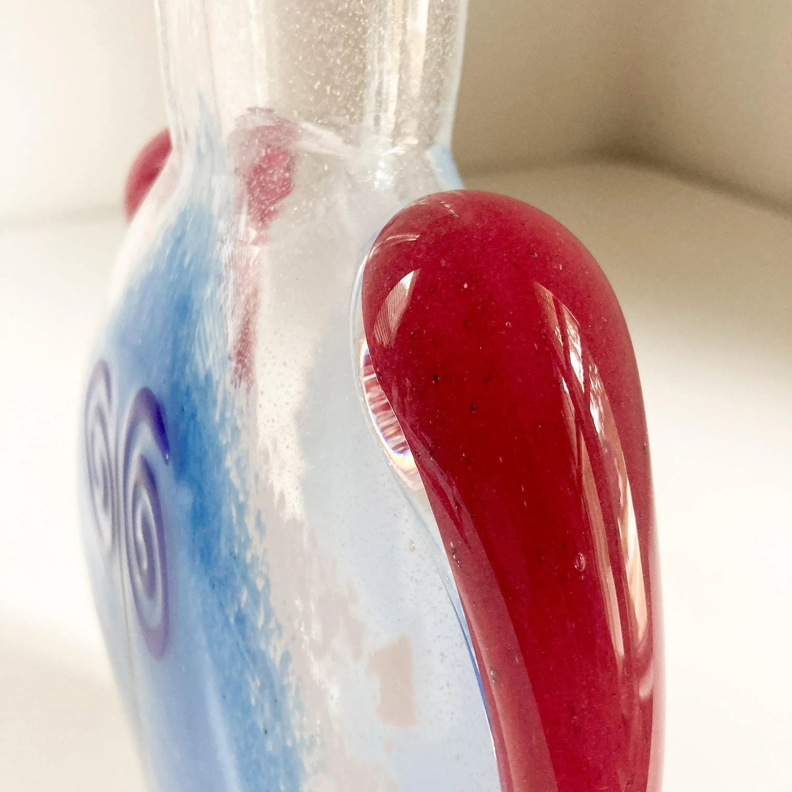Postmodern Style Fineline Studios by Kerry Feldman Handblown Glass Decanter 1993 - 5