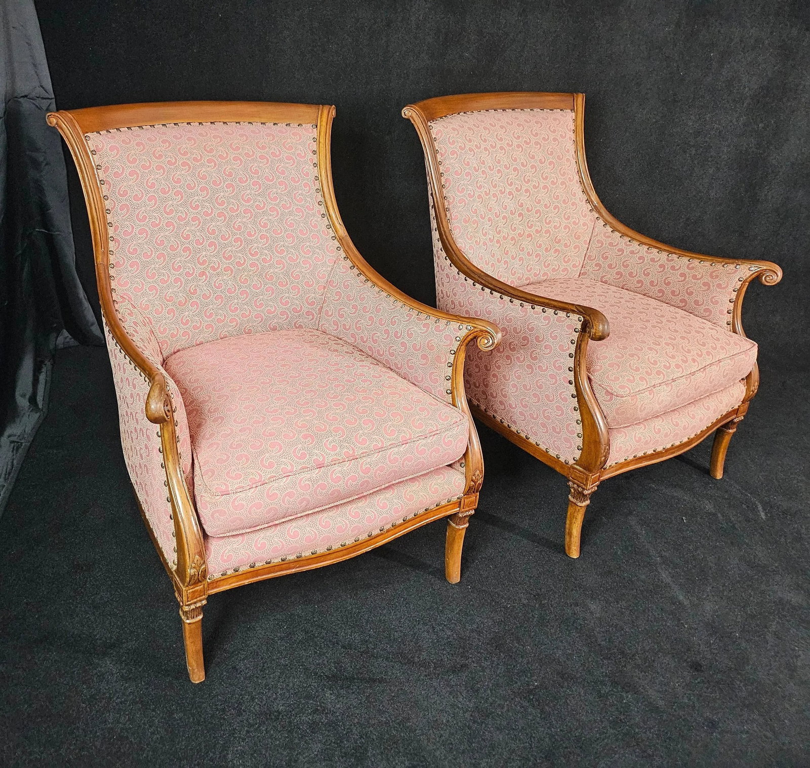 Pair of Traditional Club Chairs, Circa 1970s - 12