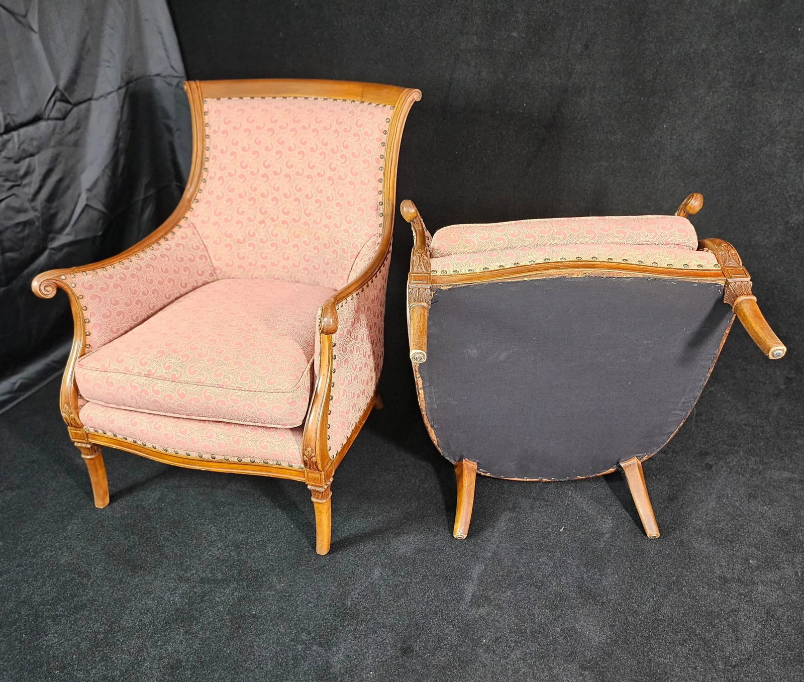 Pair of Traditional Club Chairs, Circa 1970s - 5