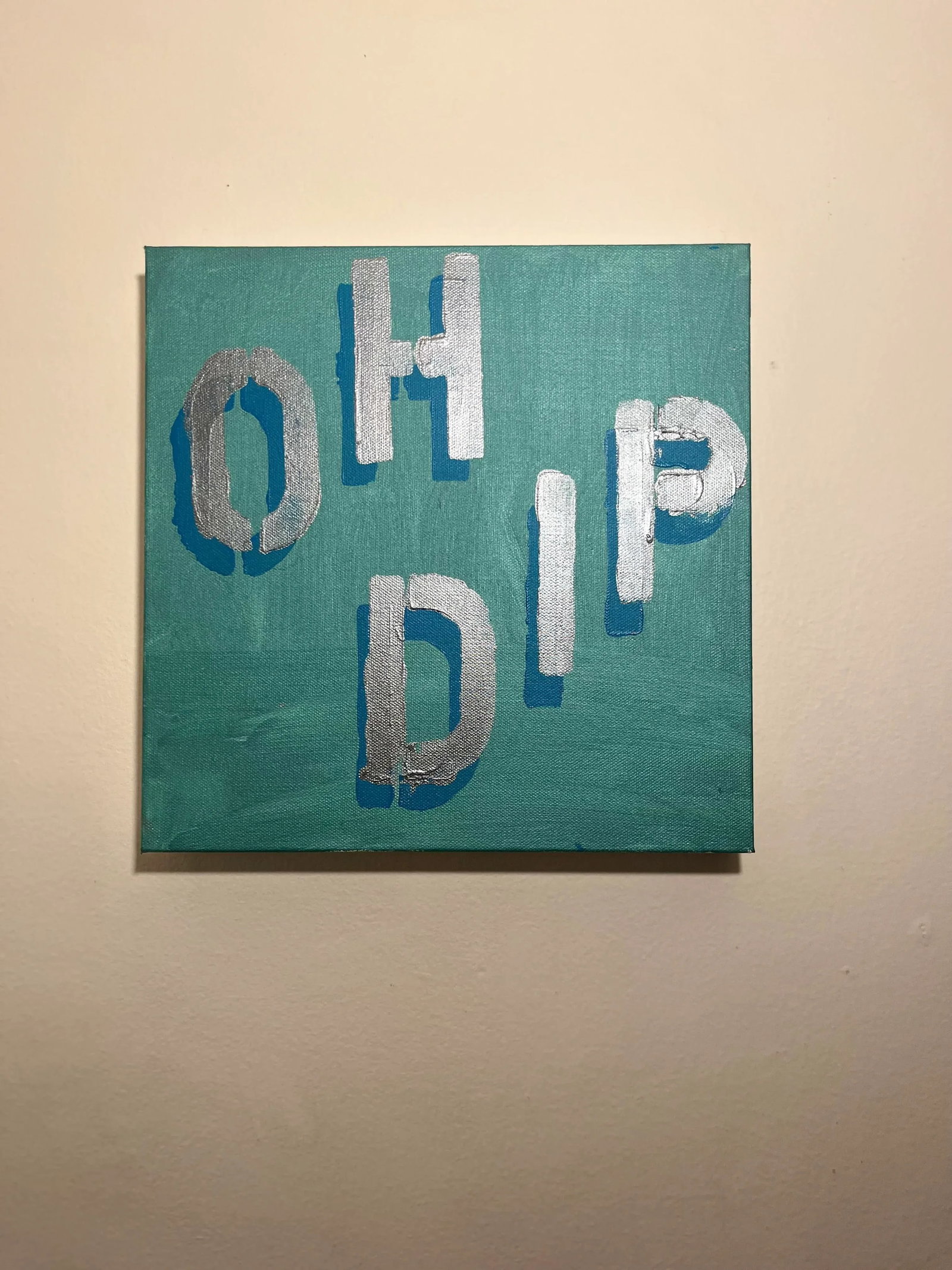 Oh Dip 2024 Acrylic on Canvas 3d Shadow Effect Painting - 2