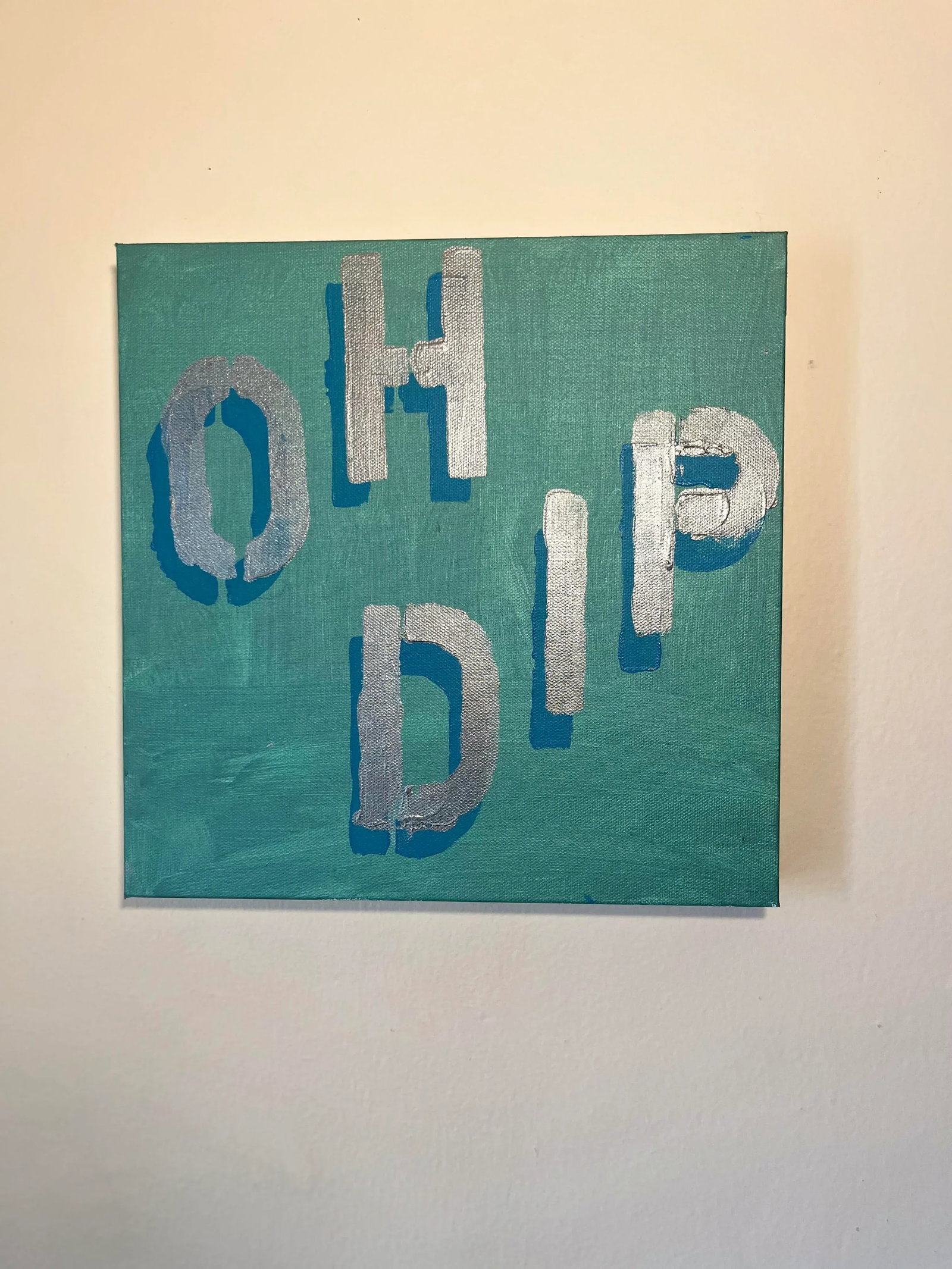 Oh Dip 2024 Acrylic on Canvas 3d Shadow Effect Painting - 3