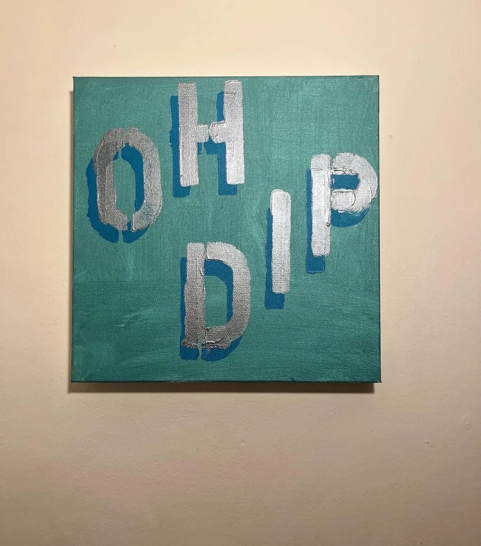 Oh Dip 2024 Acrylic on Canvas 3d Shadow Effect Painting - 4