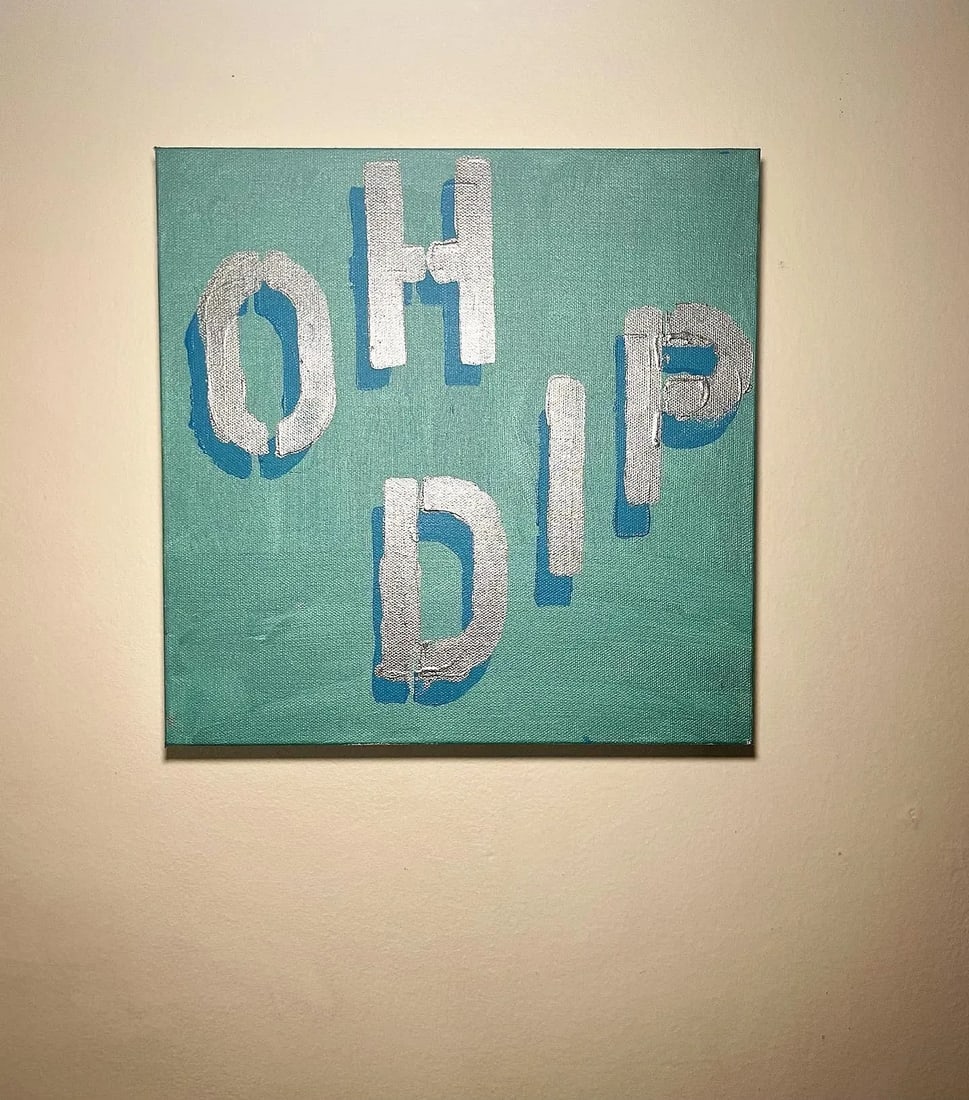 Oh Dip 2024 Acrylic on Canvas 3d Shadow Effect Painting - 5