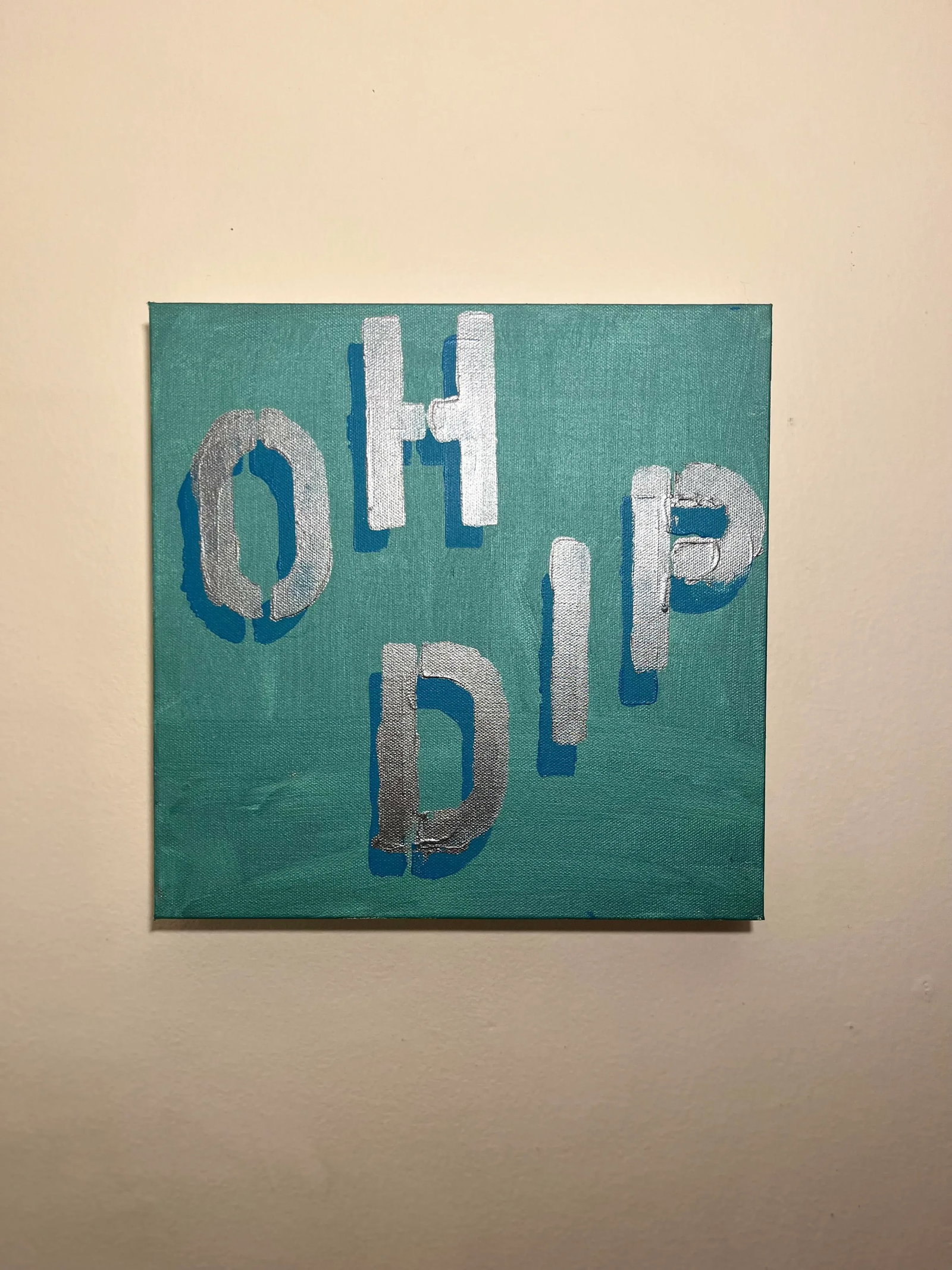 Oh Dip 2024 Acrylic on Canvas 3d Shadow Effect Painting - 6