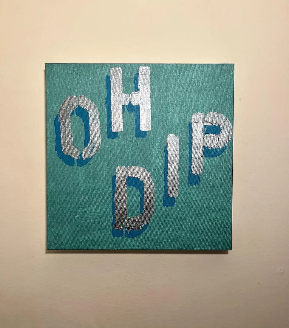 Oh Dip 2024 Acrylic on Canvas 3d Shadow Effect Painting - 7