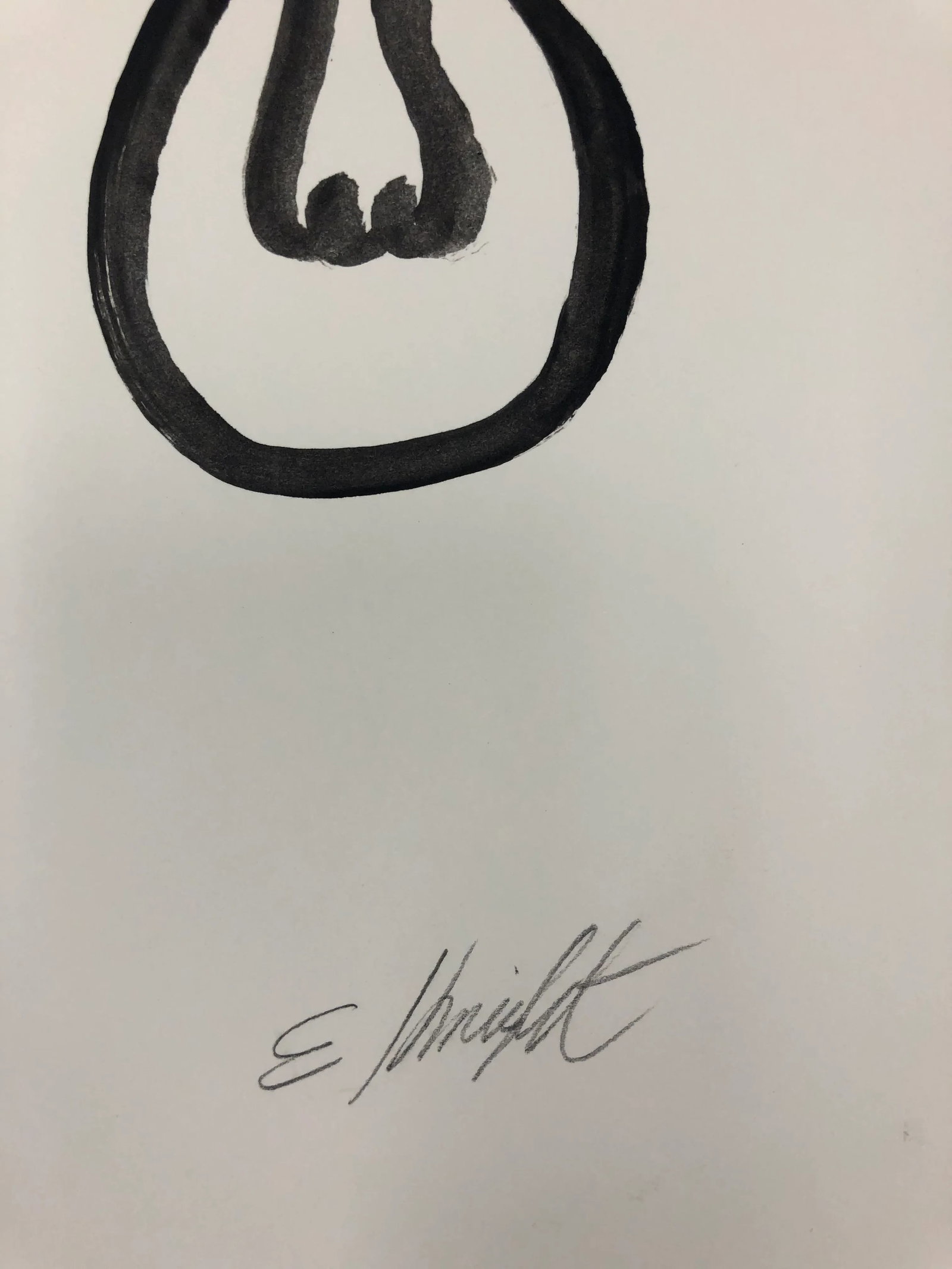 Modern Signed Original Painting on Paper - 3