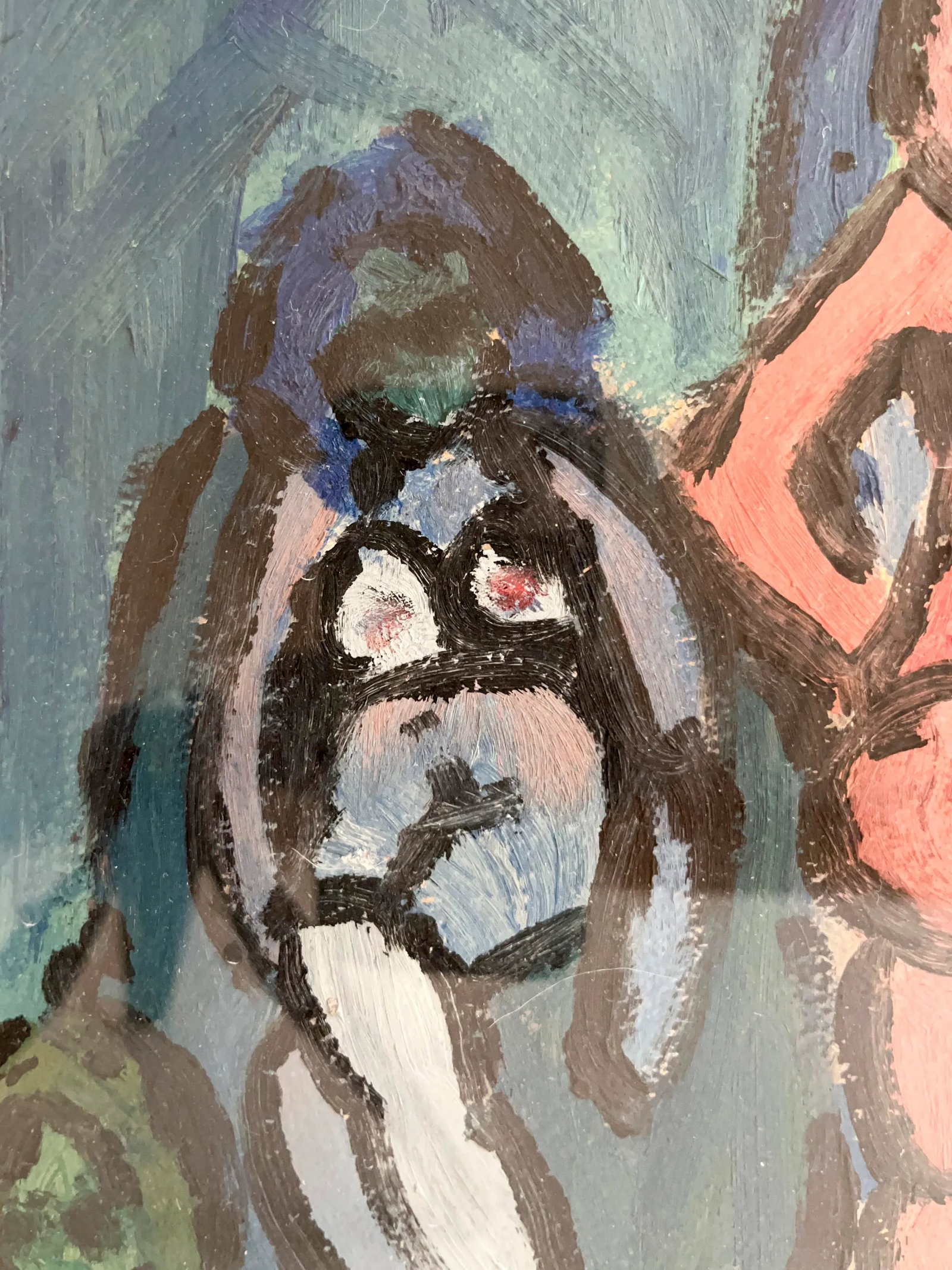 Abstract Female Nude Painting, Signed - 3