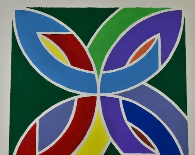 After Frank Stella Lac Laronge Iv, 1969, Acrylic on Woven Paper, 2016 - 2