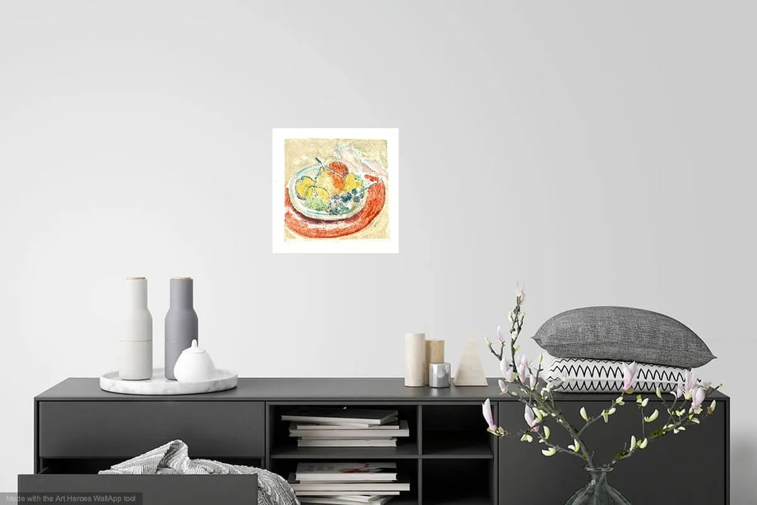 Fresh French Fruit, Monotype on Paper - 4