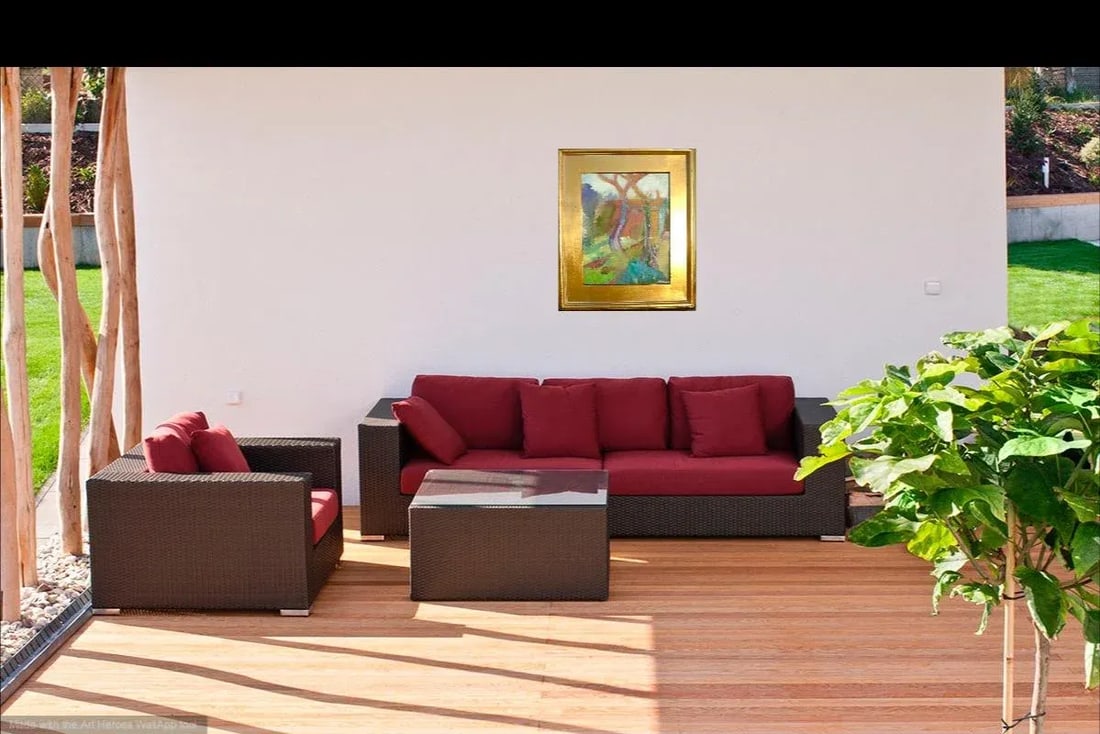 French Garden - Plein Air Oil Painting - 2