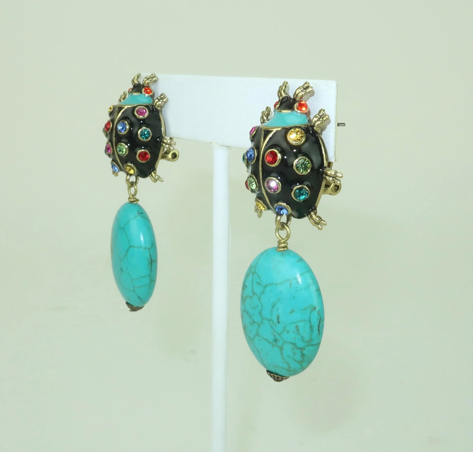 Heidi Daus "˜Critter Couture' Ladybug Dangle Earrings - 2 Pieces - 3