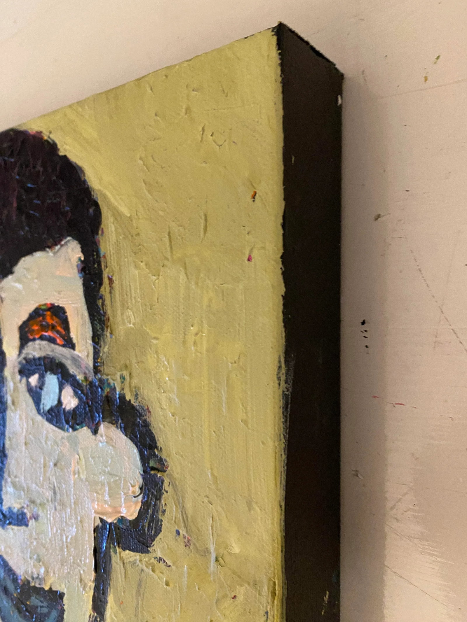 Sarah Trundle, Contemporary Abstract Portrait/ Figure Painting, "That Guy" - 3