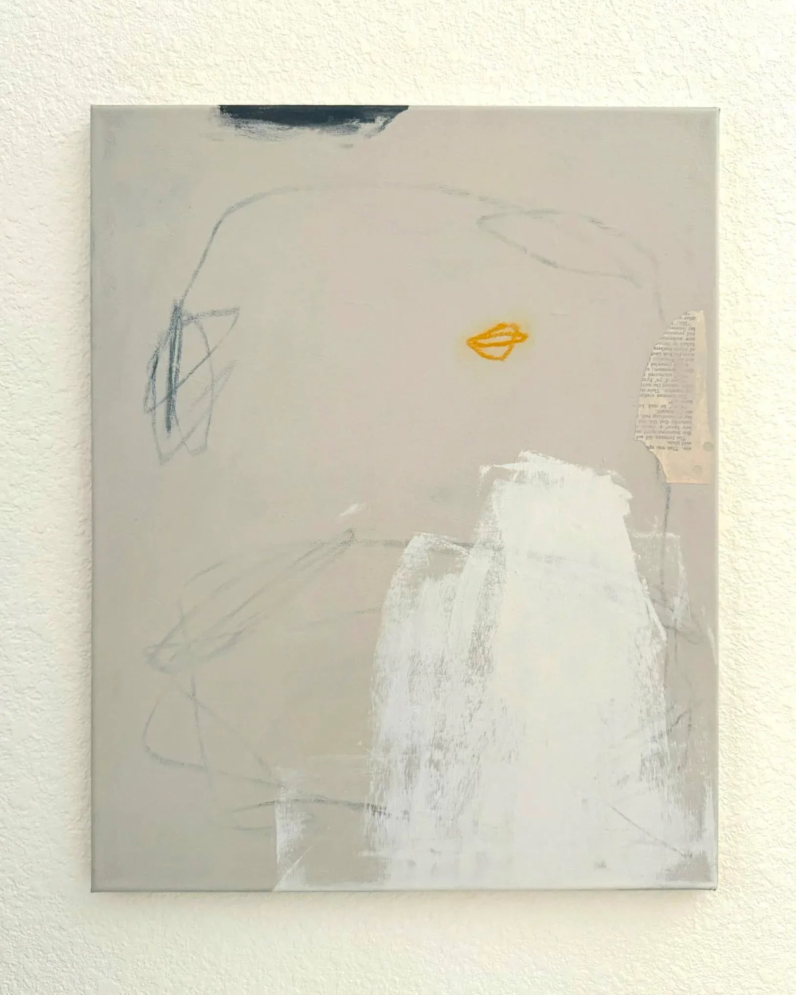 Grounded Contemporary Original Abstract Painting on Canvas - 2