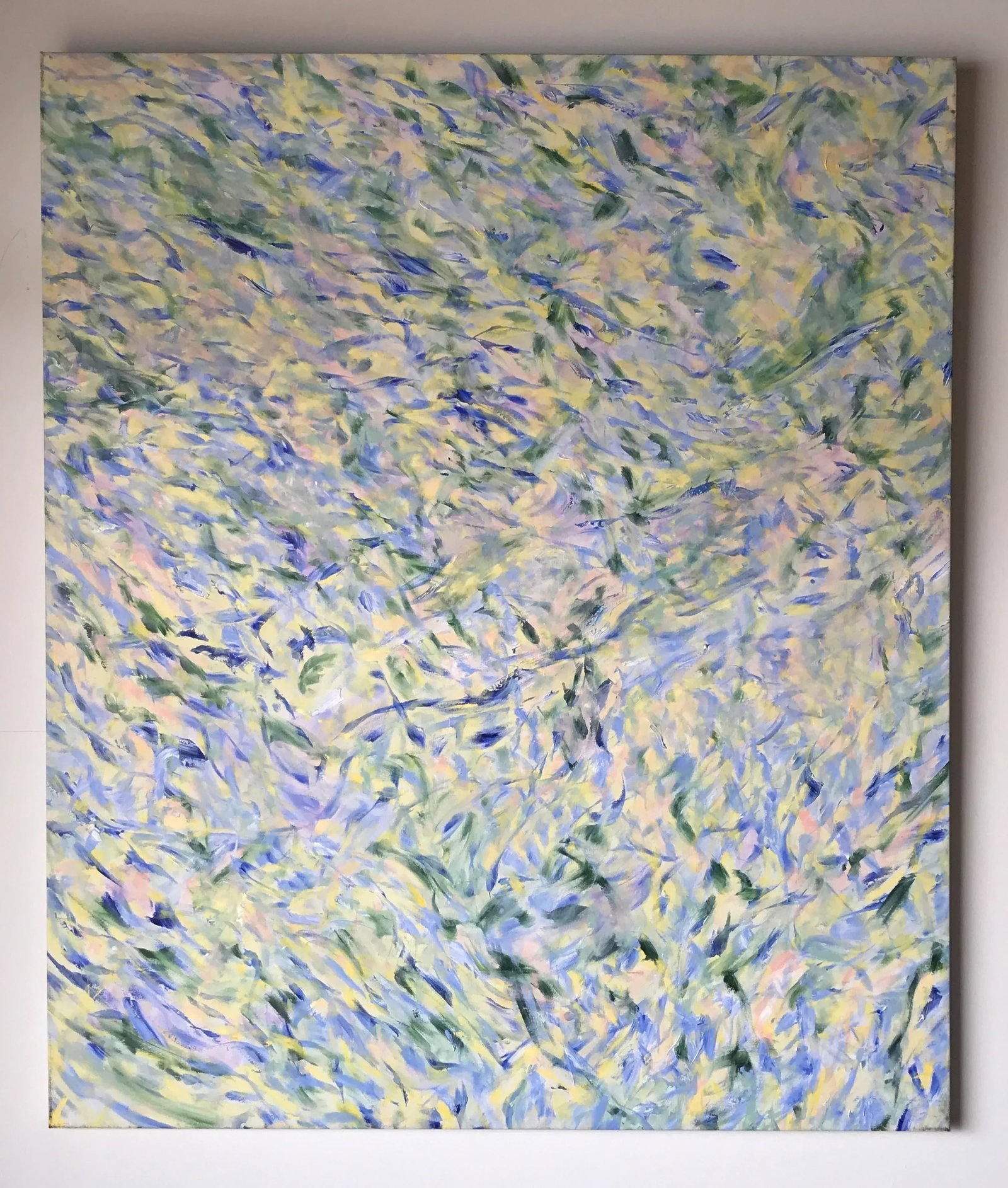 1980s Abstract Oil Painting on Canvas - 2