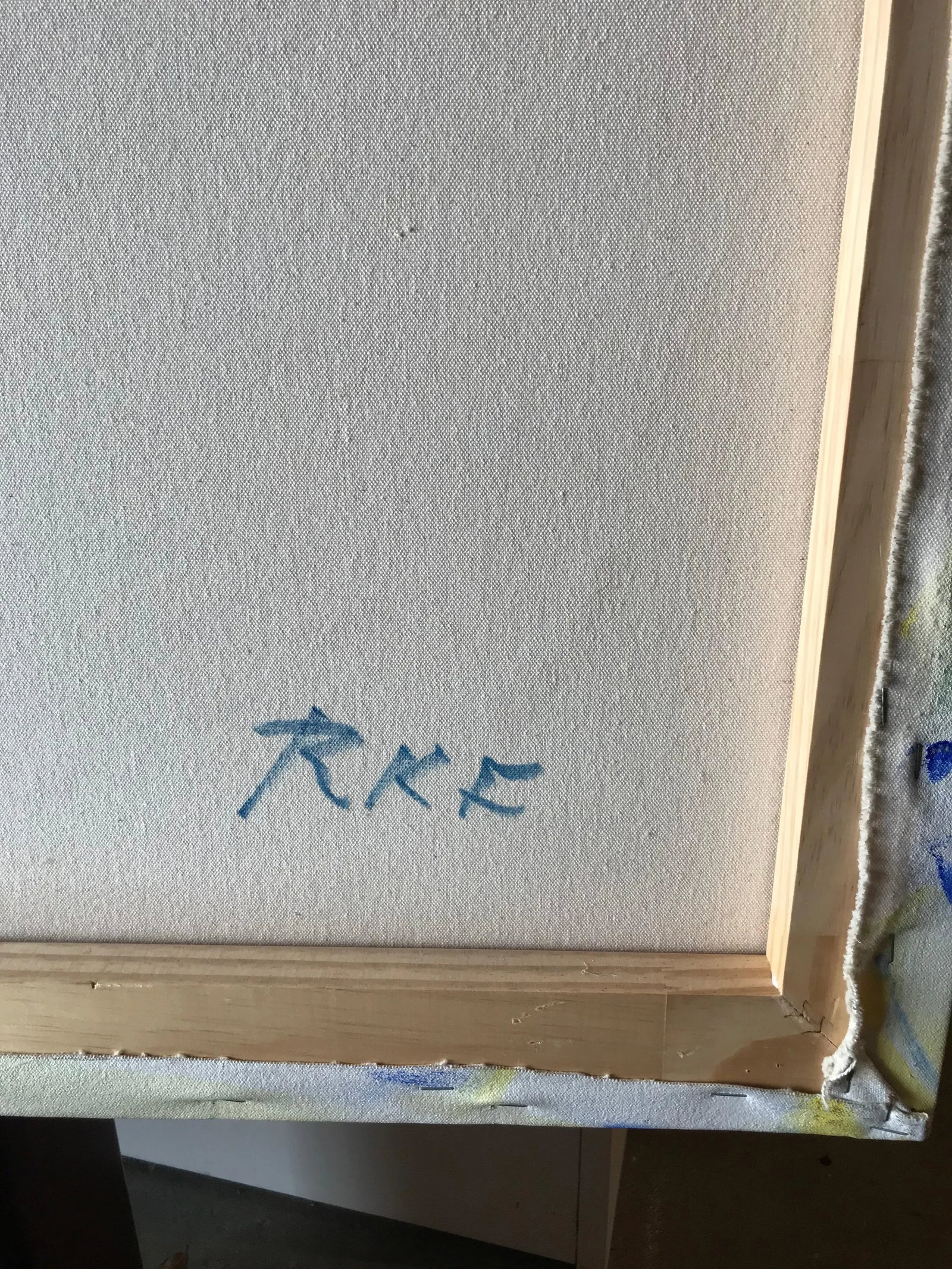 1980s Abstract Oil Painting on Canvas - 7