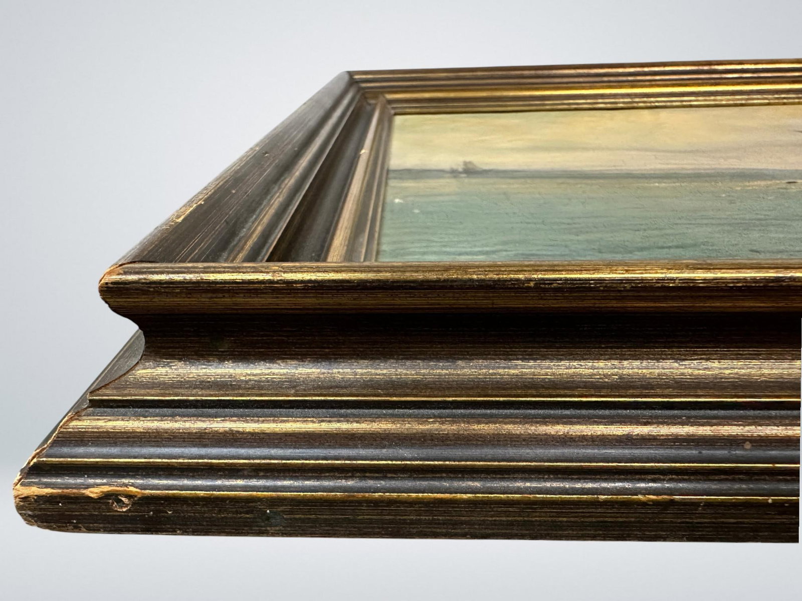 19th Century Continental School, Port Scene, Oil on Canvas, Signed Illegibly - 6
