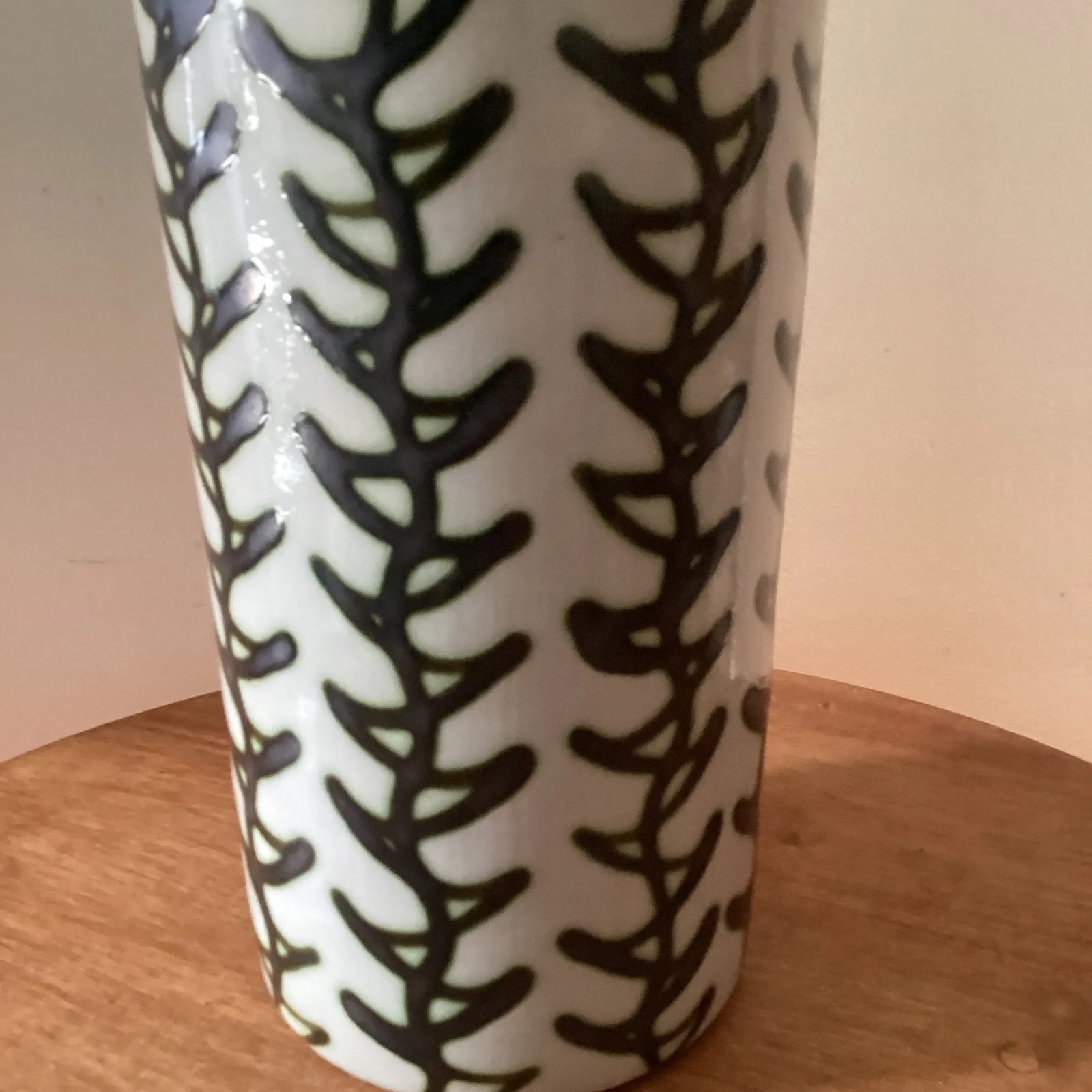 Vintage Kentucky Craft Pottery Art Louisville Stoneware Vase by D L Mahone - 10