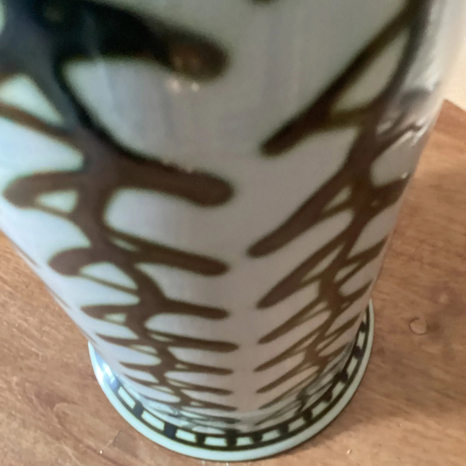 Vintage Kentucky Craft Pottery Art Louisville Stoneware Vase by D L Mahone - 7